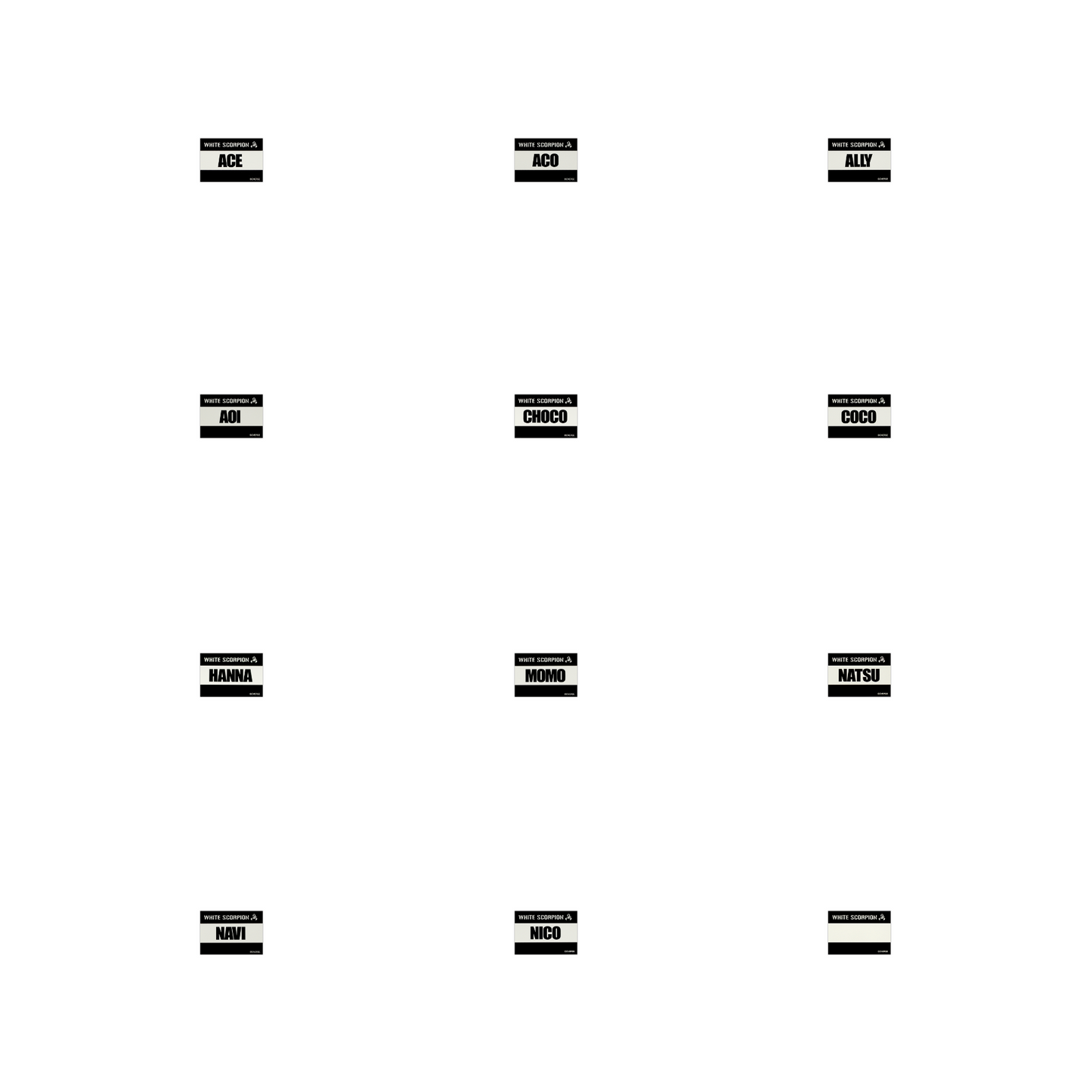 推しゼッケンシール&フレークシール ACE