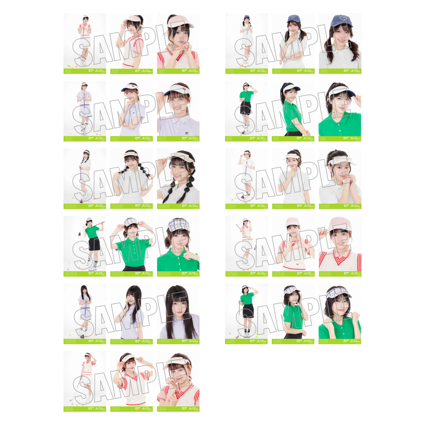 ランダム生写真(5枚1セット)【ゴルフ】