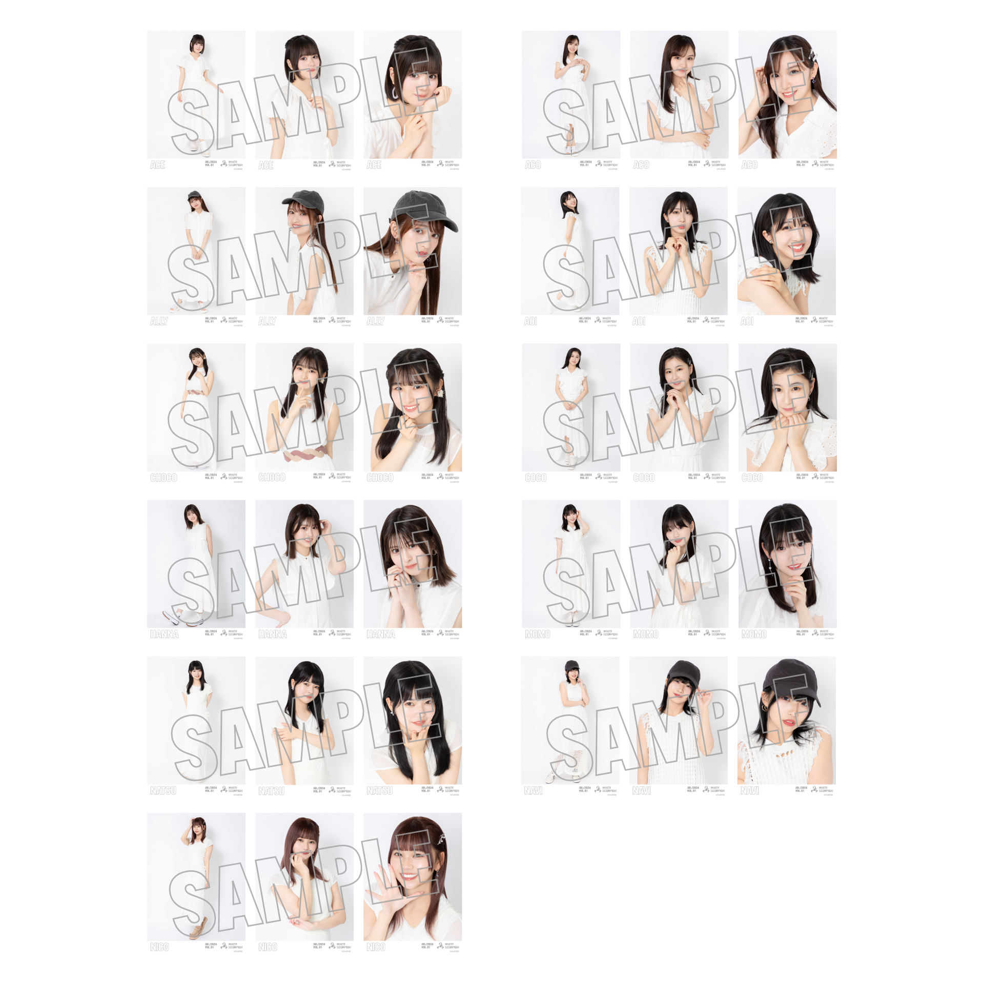 生写真確認用part1 ランダム生写真(5枚1セット)【白ワンピ】 – WHITE SCORPION OFFICIAL