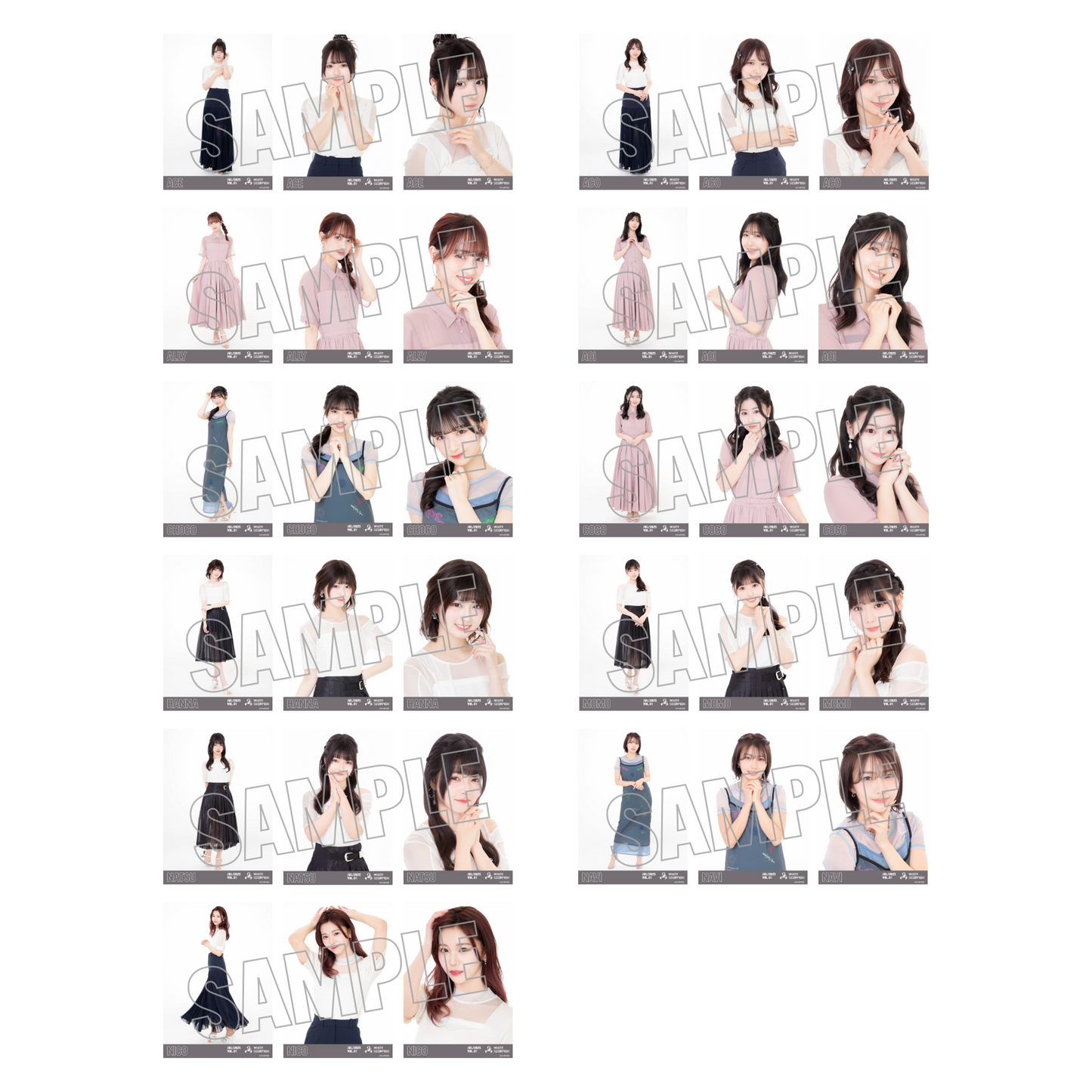 ランダム生写真(5枚1セット)【シアー】