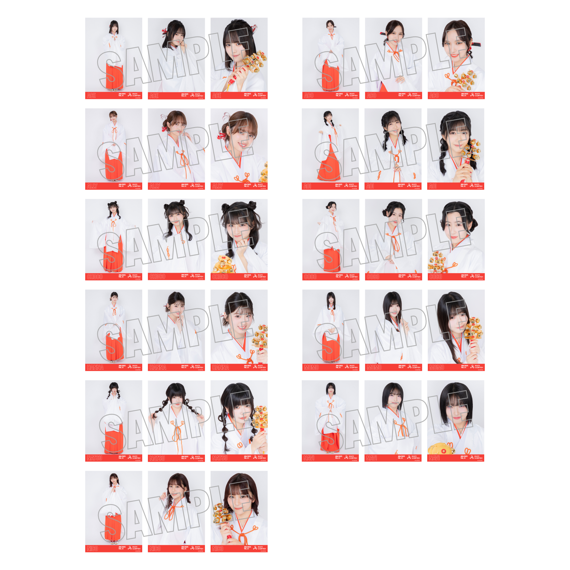 ランダム生写真(5枚1セット)【巫女】 – WHITE SCORPION OFFICIAL GOODS