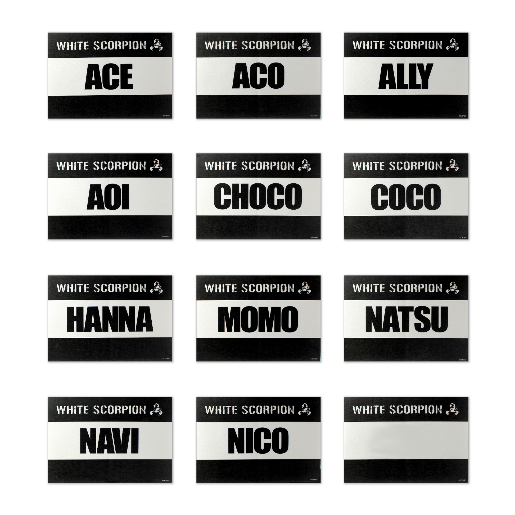 推しゼッケンシール&フレークシール CHOCO – WHITE SCORPION OFFICIAL 推しゼッケンシール&フレークシール CHOCO – WHITE SCORPION OFFICIAL
